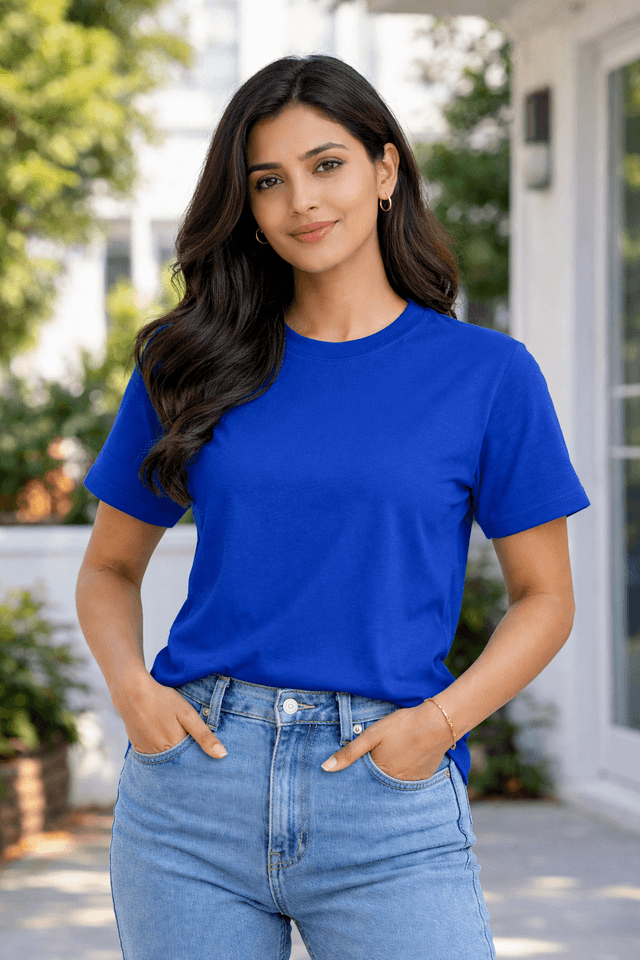 Customized Tshirt - Women - Blue