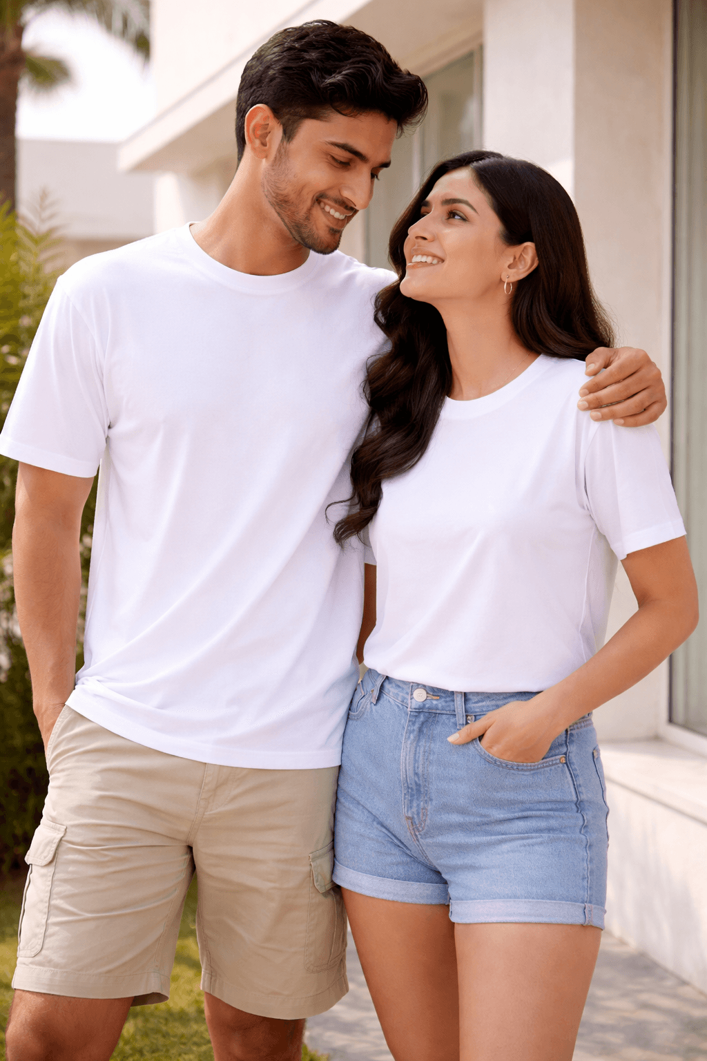 Combed Cotton Couple Custom Tees - Signature Series