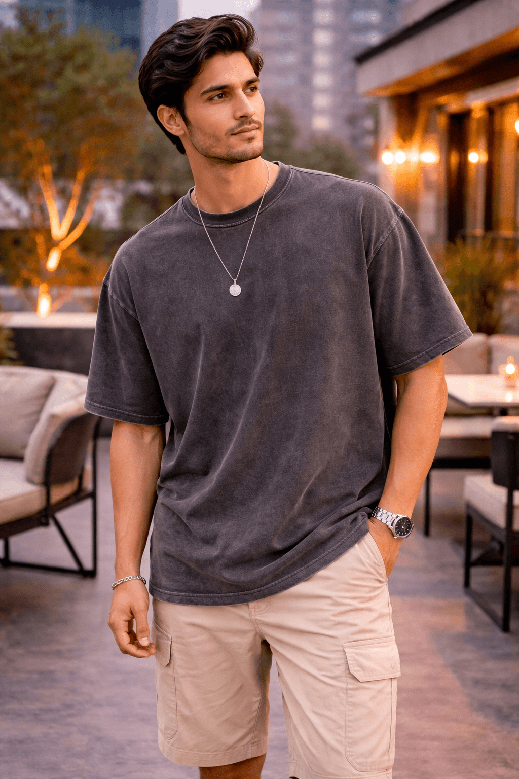 Heavyweight Acid Washed Oversized Tee – Heritage Series
